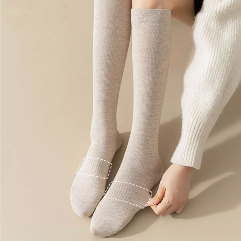 Ponožky lýtky, dětský jaro a podzimní japonský styl plná barva, napůl řezaný tlak, JK Slim Leg Socks